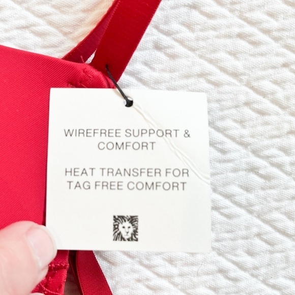 NWT Ann Klein 36D Red Wirefree Bra - Picture 7 of 7